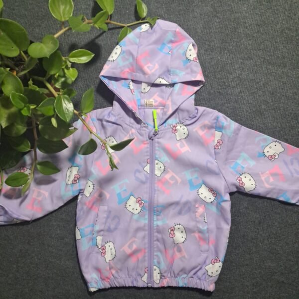 girls purple windcheater summer jacket