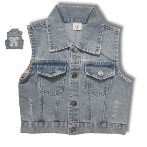 half denim jacket for girls