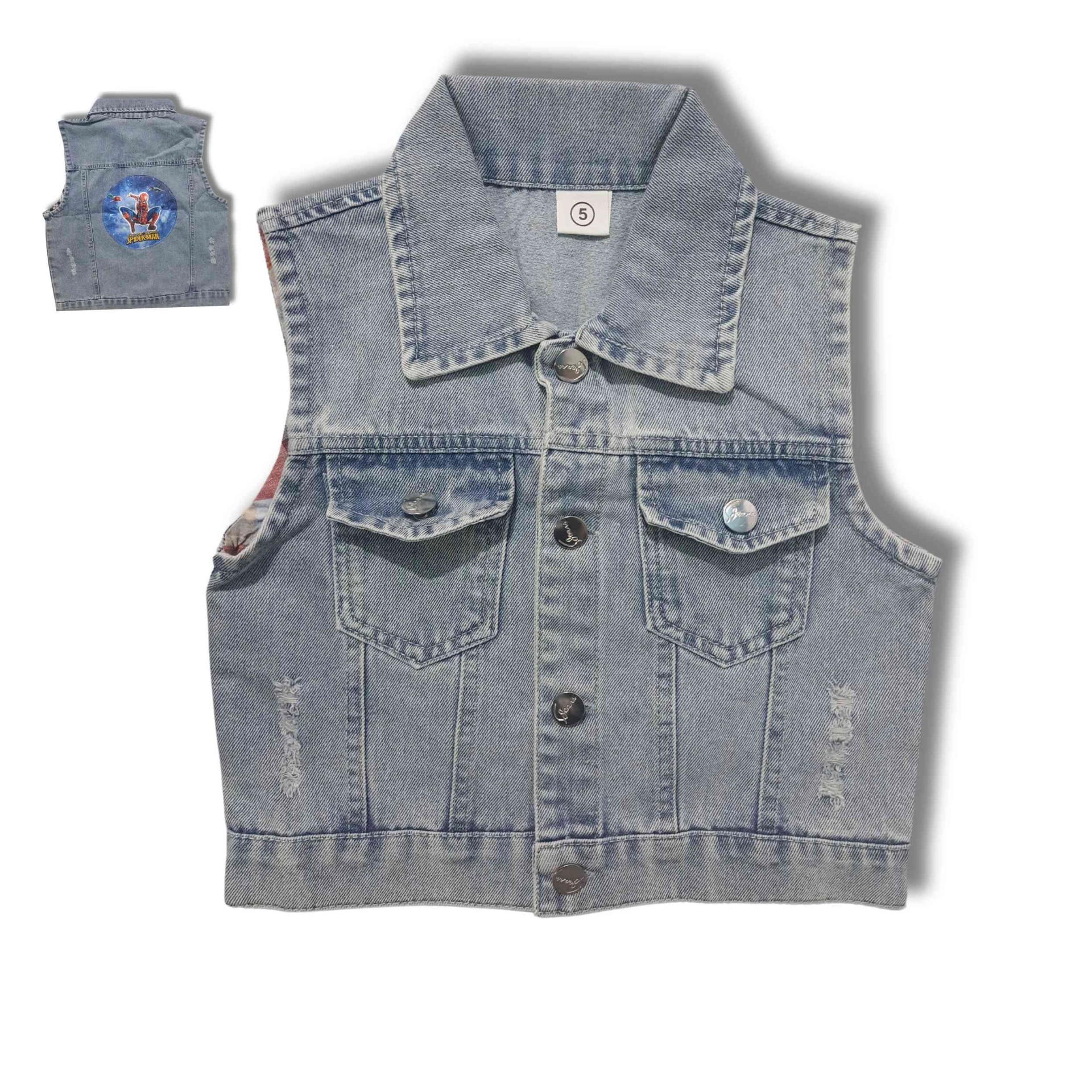 half denim jacket for boys